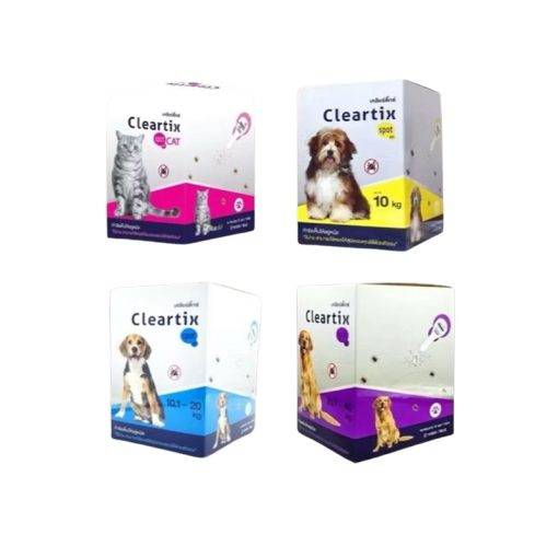 Cleartix Spot On (เคลียร์ติ๊กซ์) ยาหยดกำจัดเห็บสำหรับสุนัขและแมว