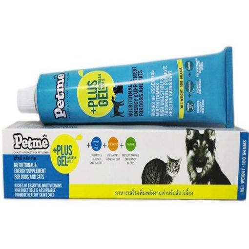 Petme Plus Gel Nutritional Supplement เจลเพิ่มพลังงานสำหรับสัตว์เลี้ยง ขนาด 100g.
