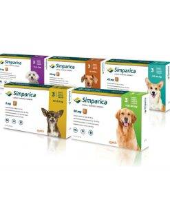 Simparica ชนิดเม็ดเคี้ยว ป้องกันและกำจัดเห็บ หมัด เรื้อน ไรหู